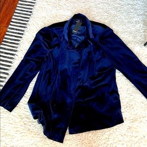 Blue Velvet Blazer, size 16, NWT